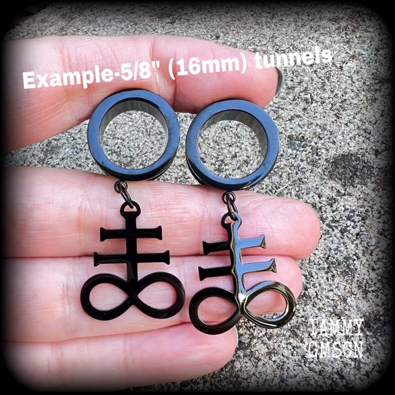Sigil of Sulphur tunnels-Brimstone earrings