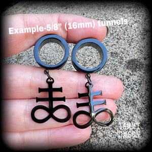 Sigil of Sulphur tunnels-Brimstone earrings