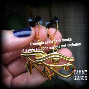 Eye of Ra ear hangers-Egyptian earrings