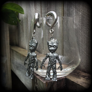 Groot earrings-Gauged earrings