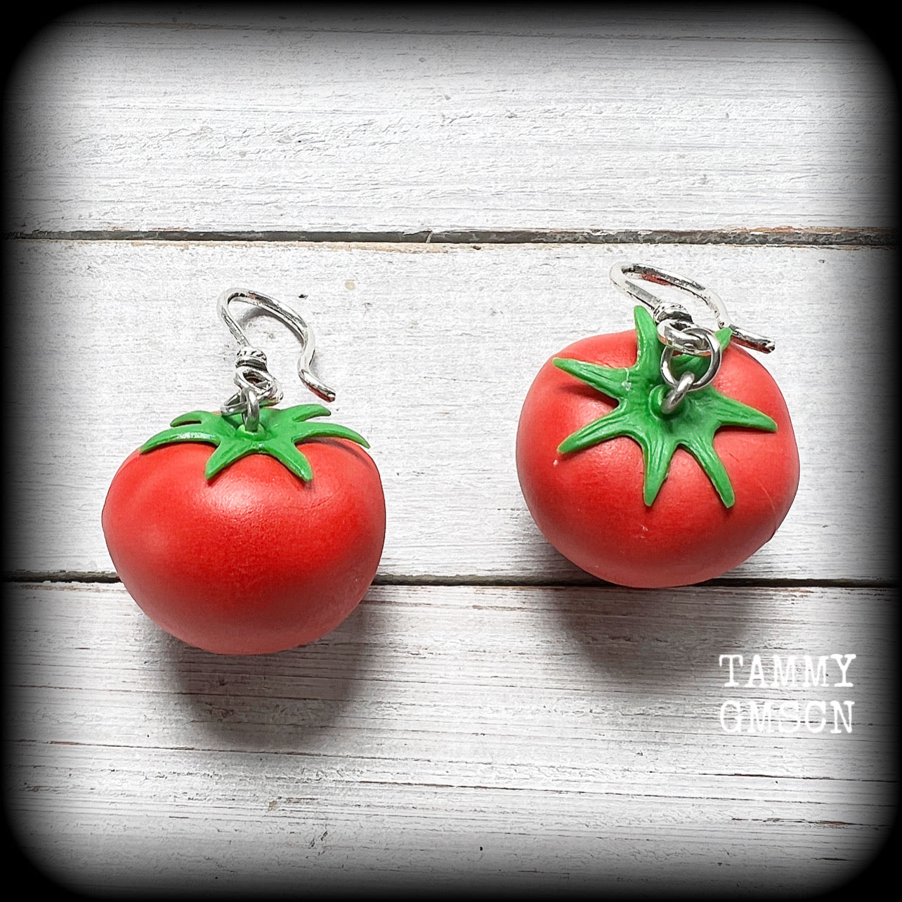 Tomato earrings-Tomatoe earrings