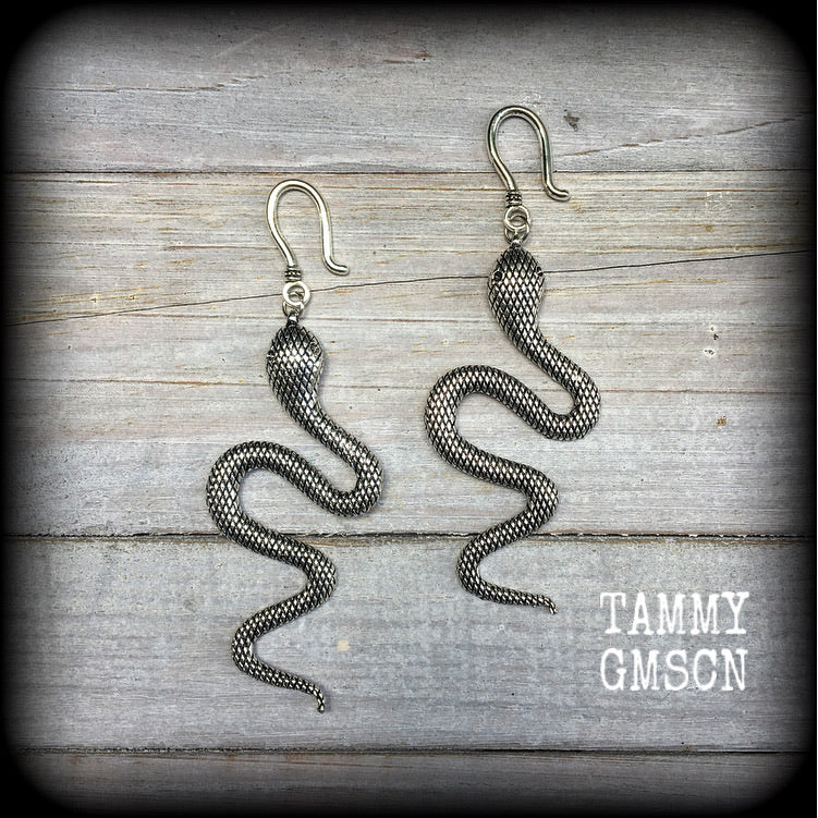 Snake earrings-Serpent earrings