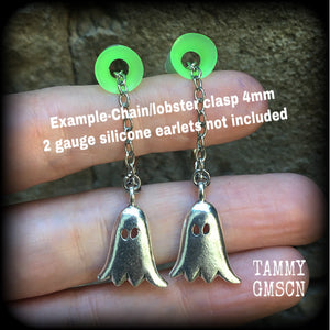 Ghost tunnel dangles-Halloween earrings