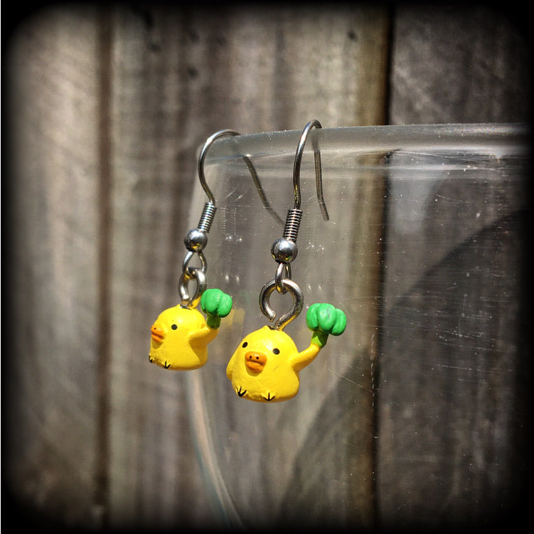 Rilakkuma anime earrings