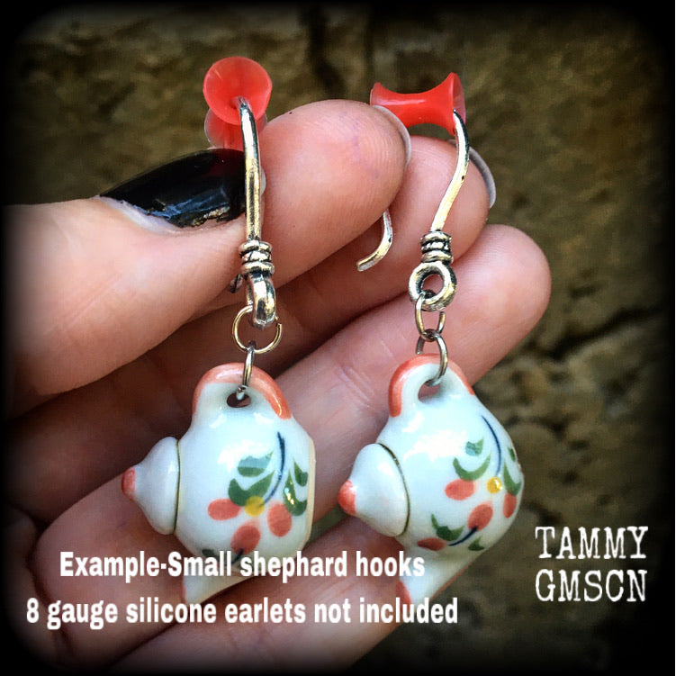 Red silicone earlets-Easy fit earlets