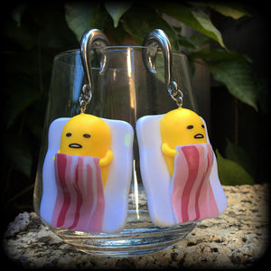 Gudetama earrings