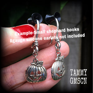 Jack O' Lantern earrings-Halloween pumpkin earrings