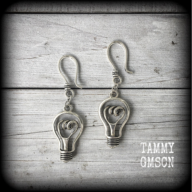 Light bulb earrings 