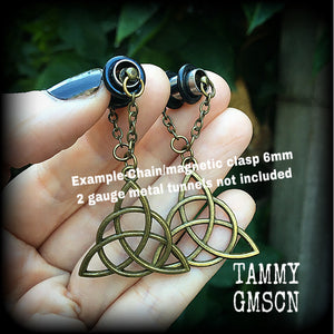 Triquetra earrings-Trinity Knot earrings