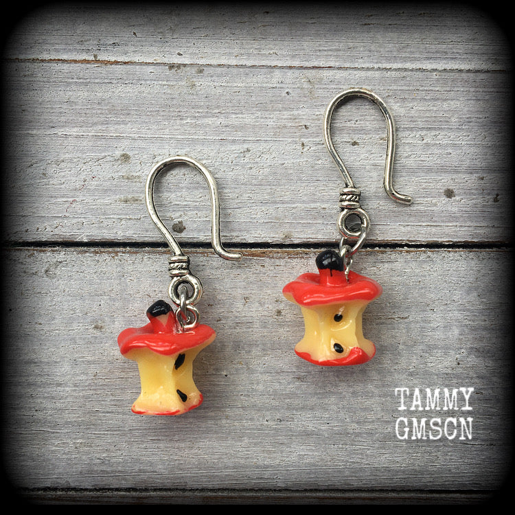 Apple earrings-Retro fruit ear hangers