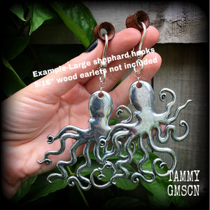 Octopus earrings-Ear hangers
