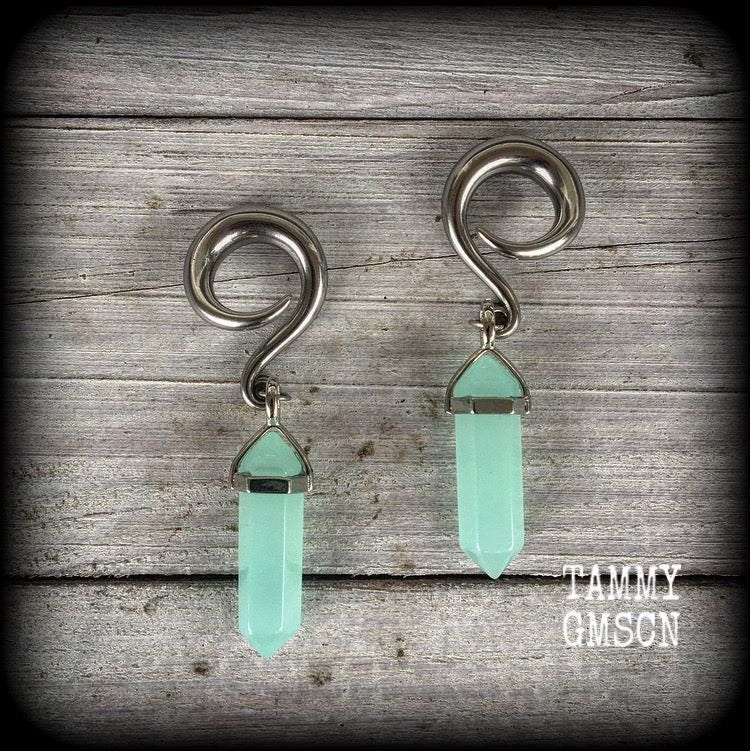 Jade ear weights 