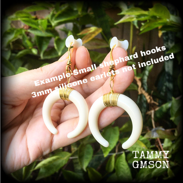 Artemis earrings-Double Horn earrings