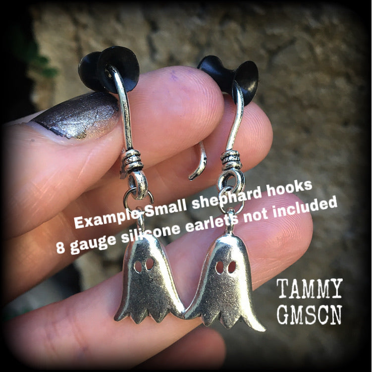 Ghost tunnel dangles-Halloween earrings