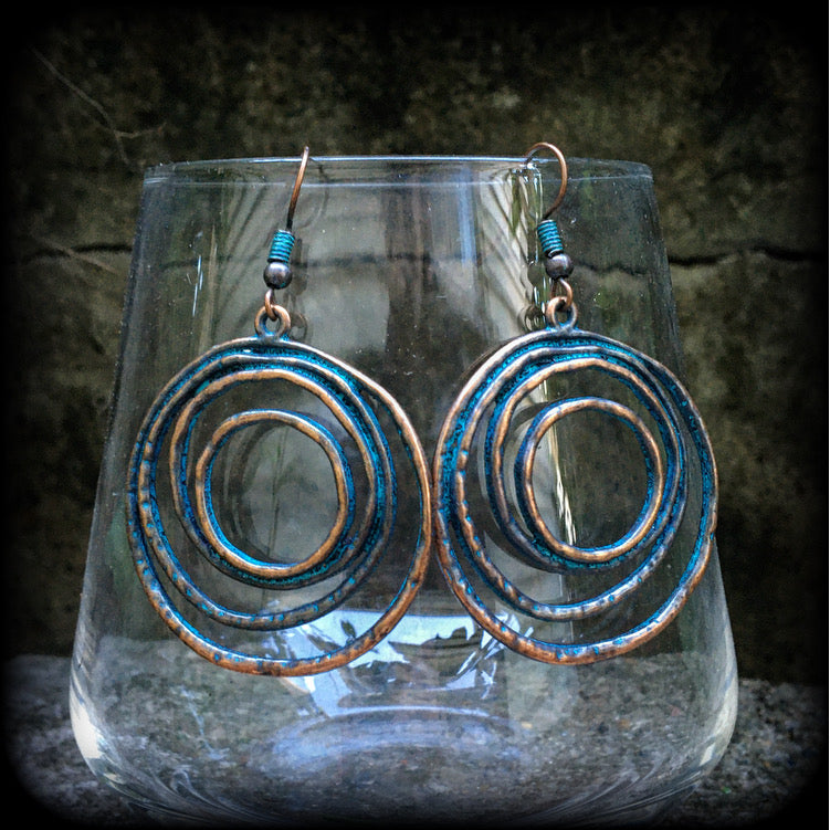 Ocean rip-Vertigo earrings-Sea hag earrings
