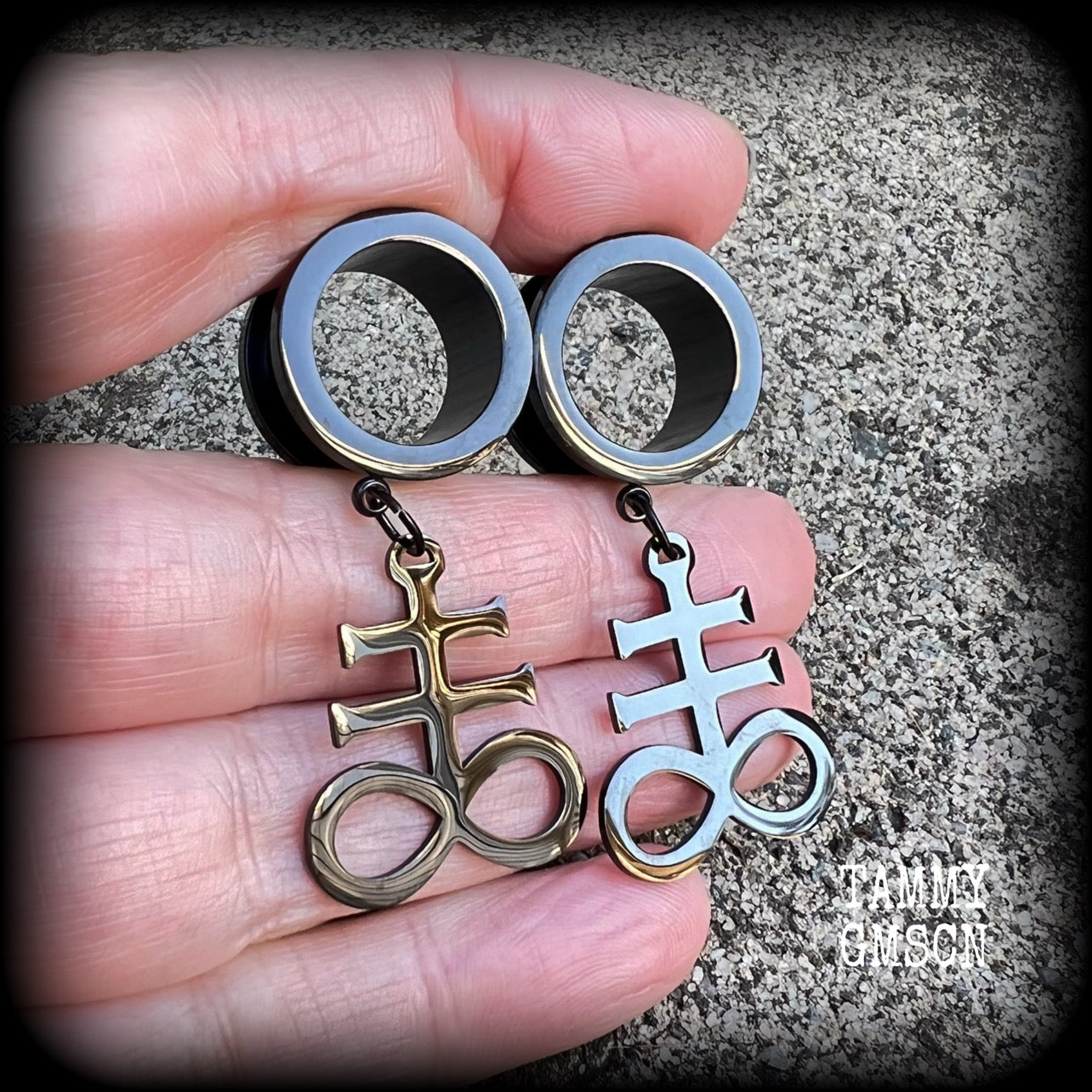 Sigil of Sulphur tunnels-Brimstone earrings