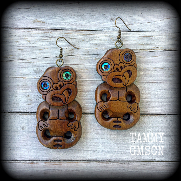 Tiki earrings-Maori earrings