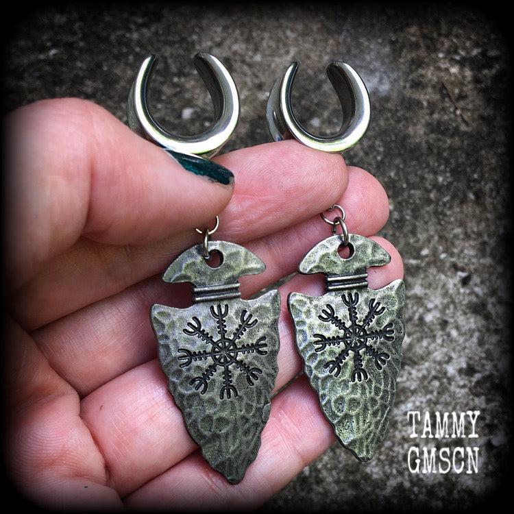 Viking gauged earrings 
