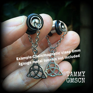 Triquetra earrings-Trinity knot earrings