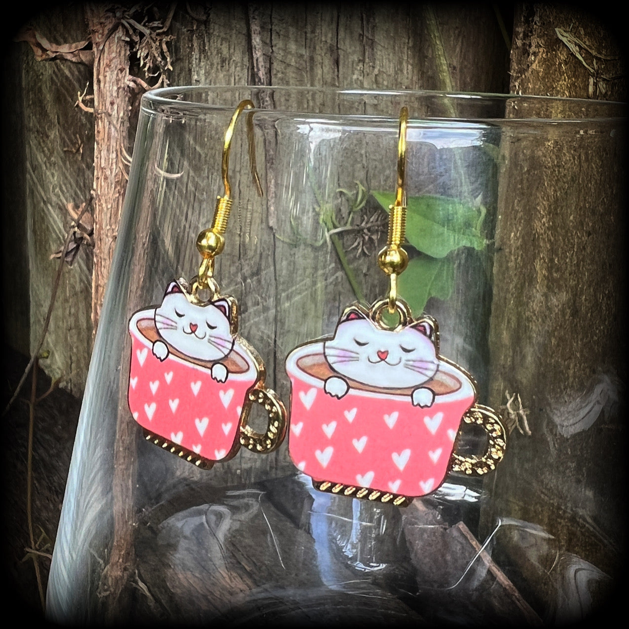 Cute cat earrings 