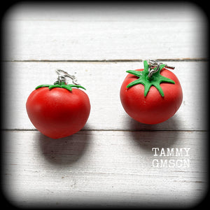 Tomato earrings-Tomatoe earrings