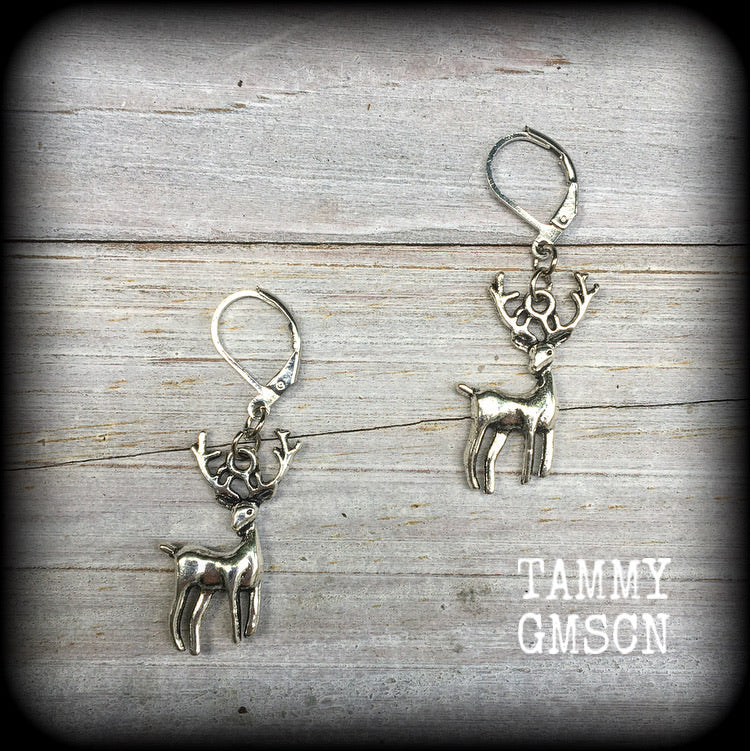 Deer earrings-Elk earrings