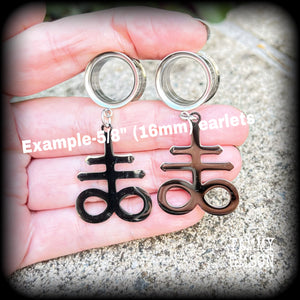 Sigil of Sulphur tunnels-Brimstone earrings