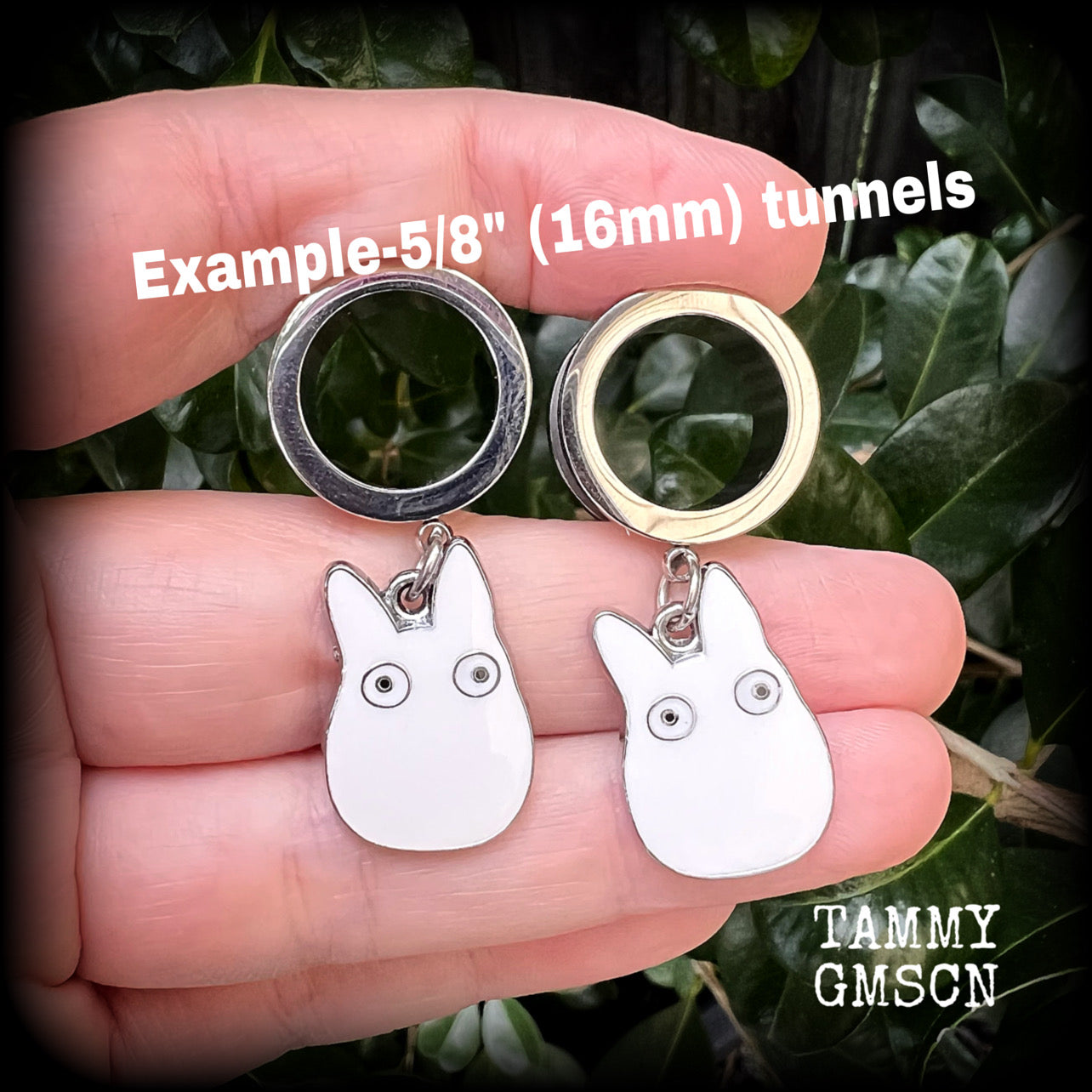 My Neighbor Totoro 16mm tunnel earrings 