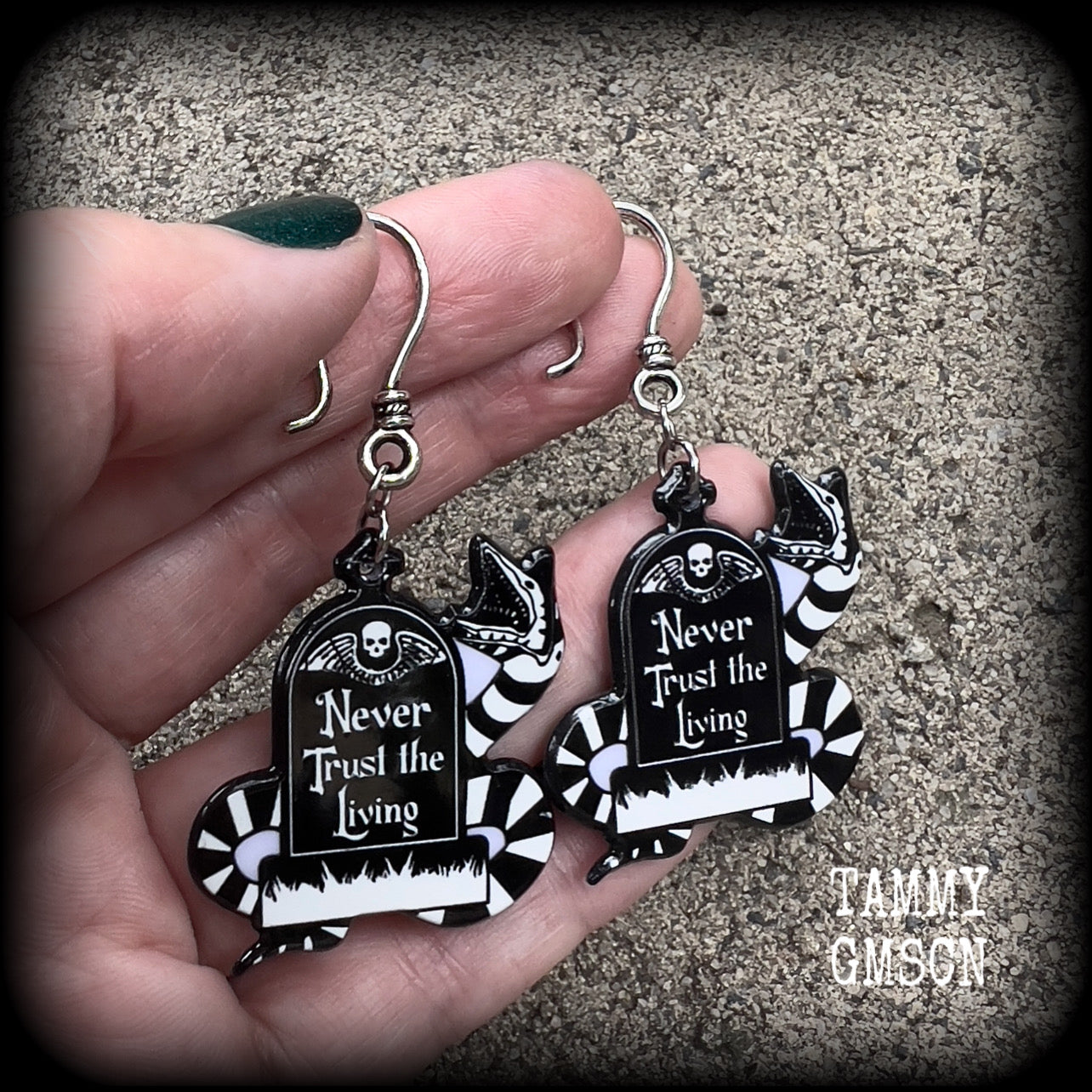 Horror punk earrings 