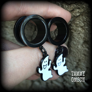 Ghost tunnel earrings