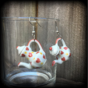 Teapot earrings