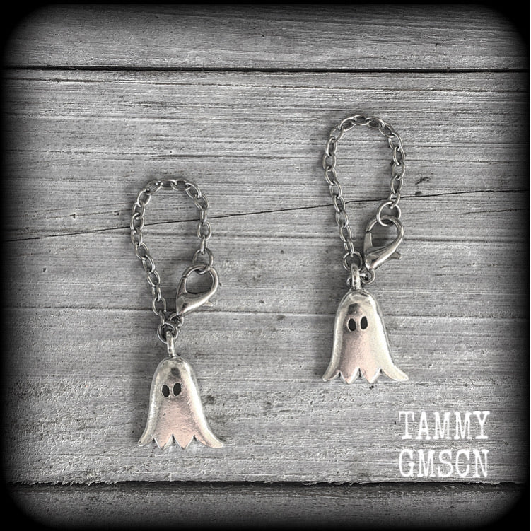 Ghost tunnel dangles-Halloween earrings