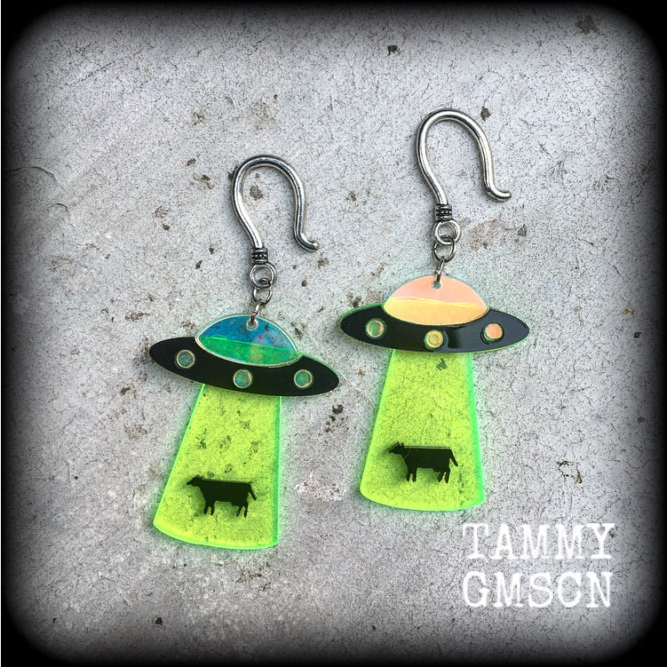 UFO earrings 