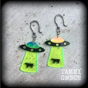 UFO earrings 