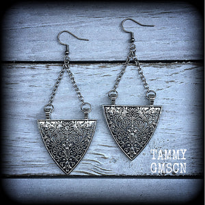 Artemis shield maiden earrings