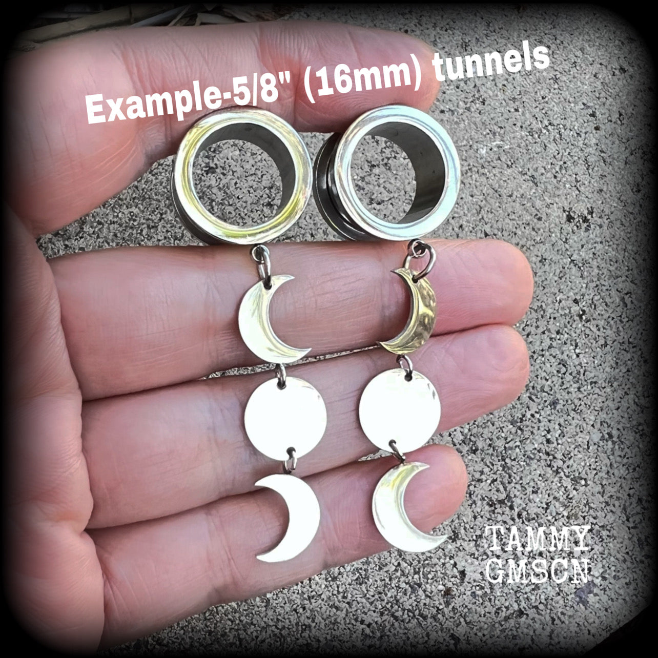 16mm tunnel earrings 