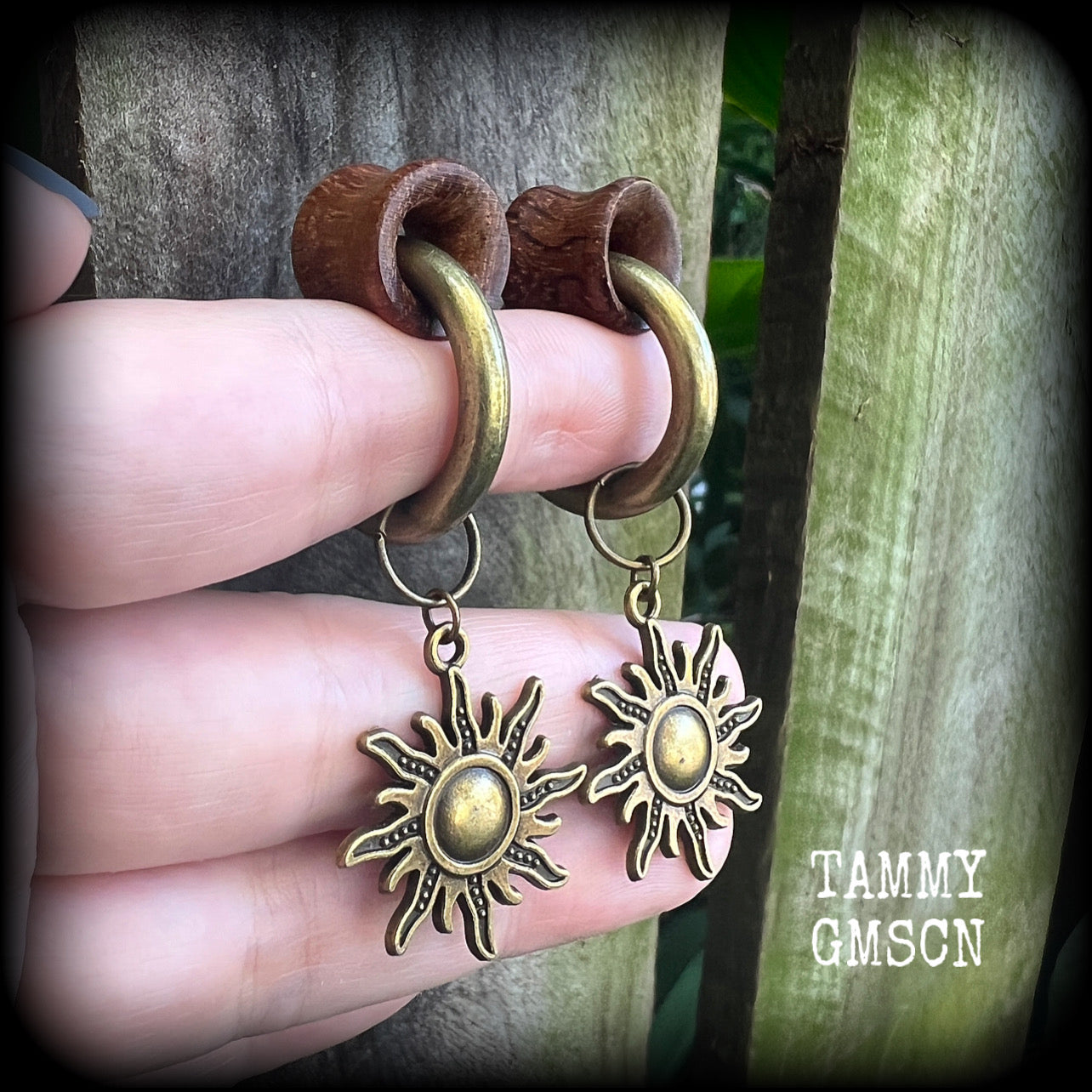 Sol Invictus hoop earrings-Tunnel friendly earrings