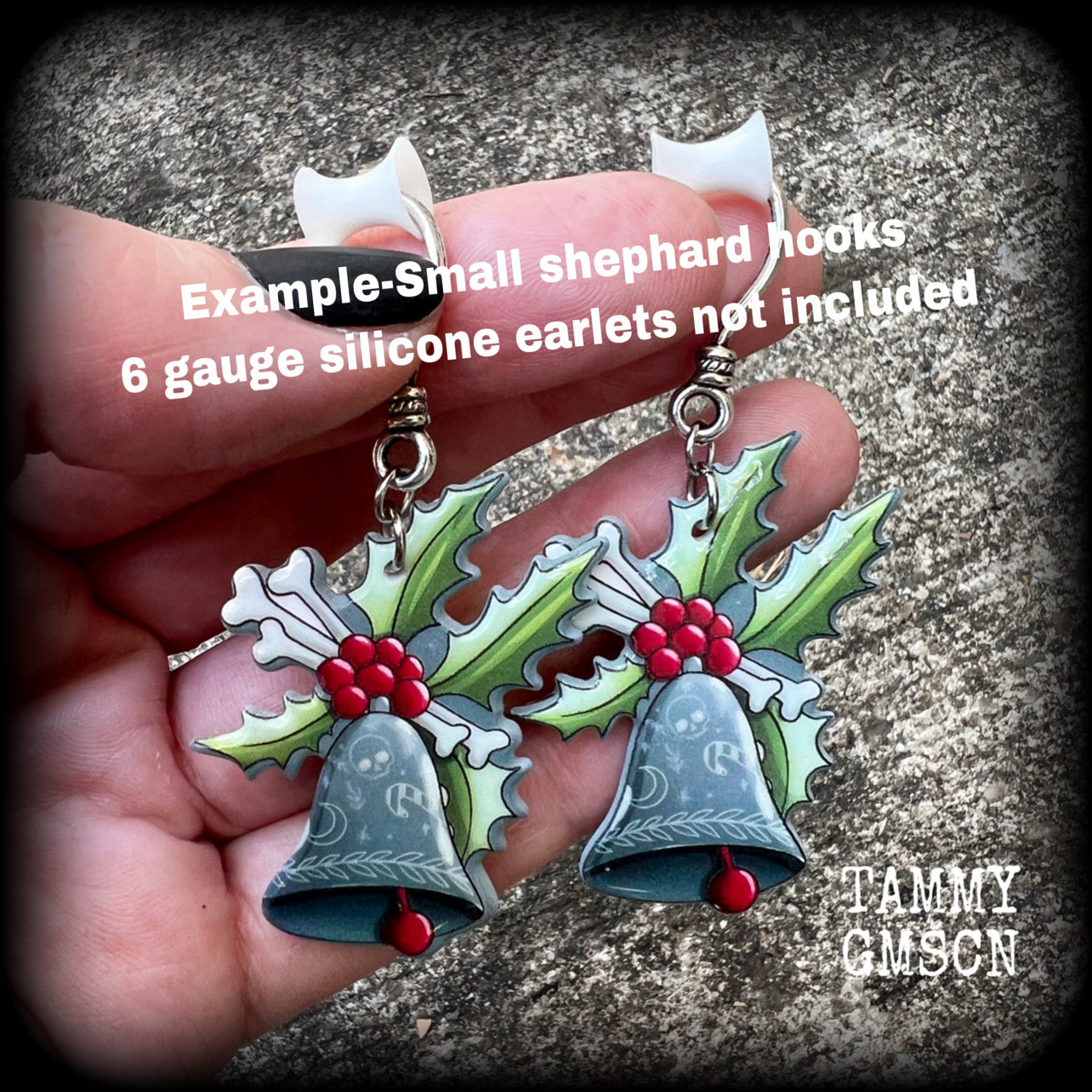 Christmas earrings-Jingle bells earrings