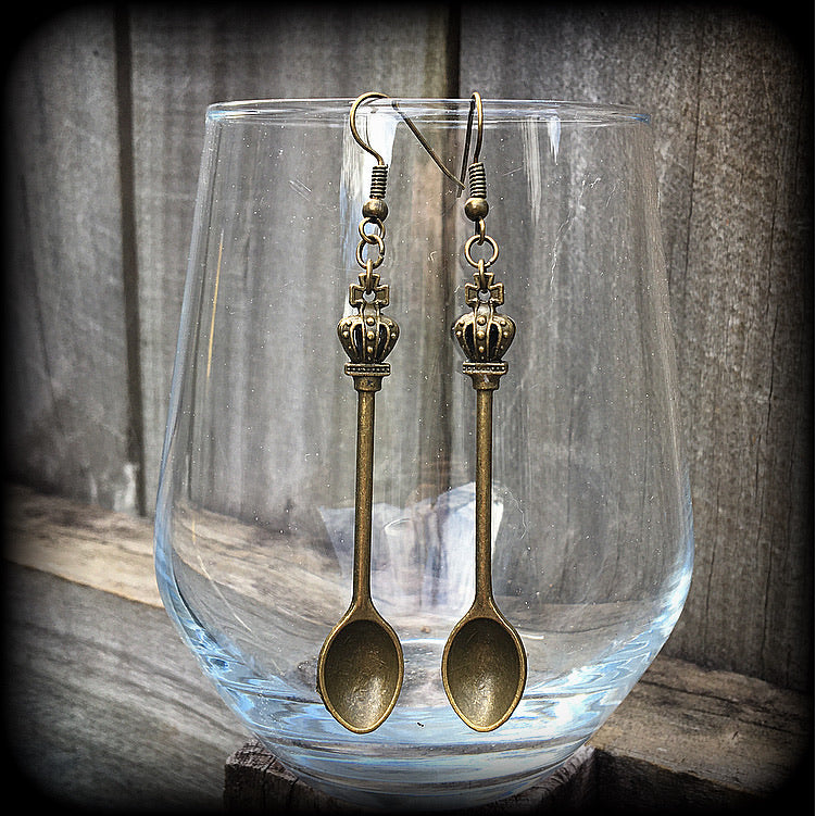 Teaspoon earrings-Cutlery jewelry