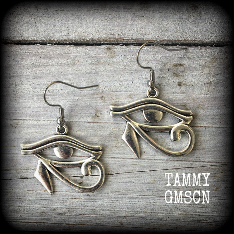 Eye of Ra earrings-Egyptian earrings-Egyptian jewelry