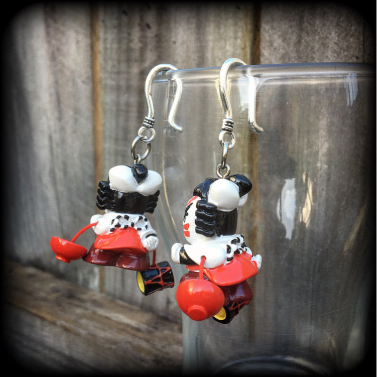 Japanese drummer earrings-Taiko earrings