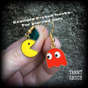 Pacman earrings 