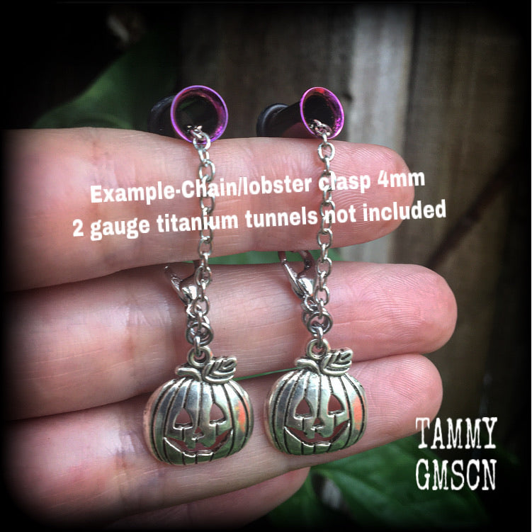 Jack O' Lantern earrings-Halloween pumpkin earrings