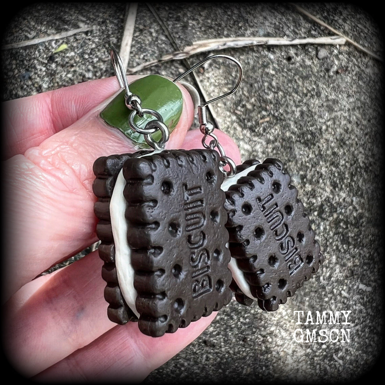 Biscuit earrings-Candy earrings