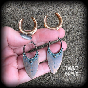 Artemis Shield Maiden gauged earrings