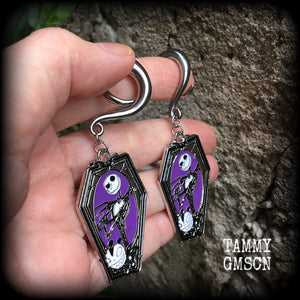 NMBC coffin ear gauges-Halloween-Christmas gauges