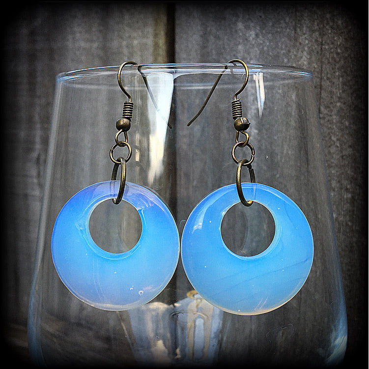 Opalite earrings-Moonstone earrings