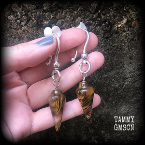 Agate earrings-Gemstone earrings