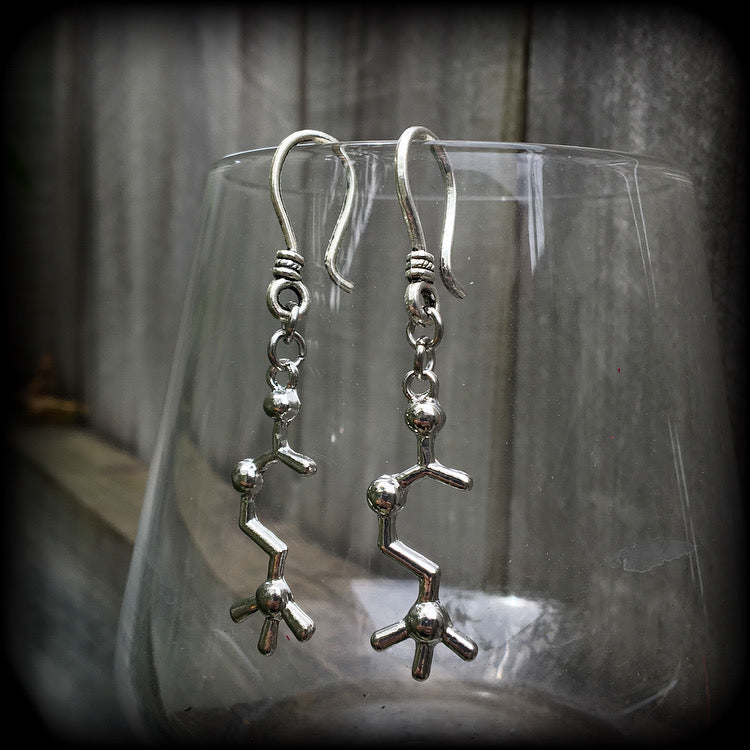 Dream molecule earrings-Acetylcholine earrings