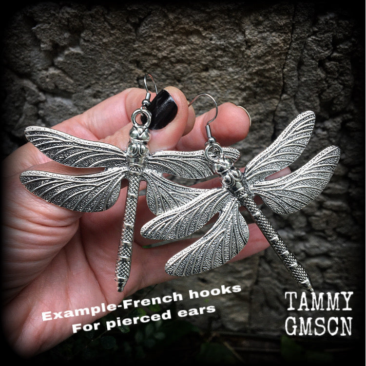 Damselfly earrings-Dragonfly earrings